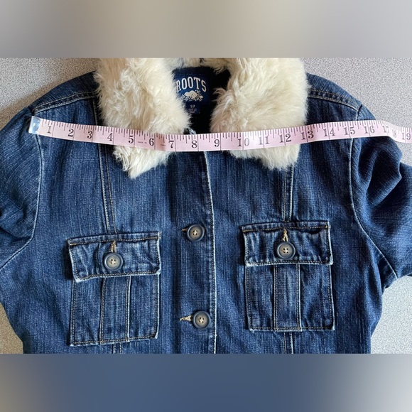 Vintage Roots Blue Denim Jean Jacket Size Small - Picture 9 of 13